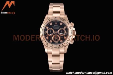 Rolex - Daytona 116505 40mm Tungsten Gain Weight RG/RG Dia/Blk CTF DD4130