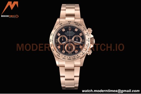 Rolex - Daytona 116505 40mm Tungsten Gain Weight RG/RG Dia/Blk CTF DD4130