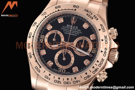 Rolex - Daytona 116505 40mm Tungsten Gain Weight RG/RG Dia/Blk CTF DD4130