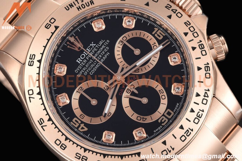 Rolex - Daytona 116505 40mm Tungsten Gain Weight RG/RG Dia/Blk CTF DD4130