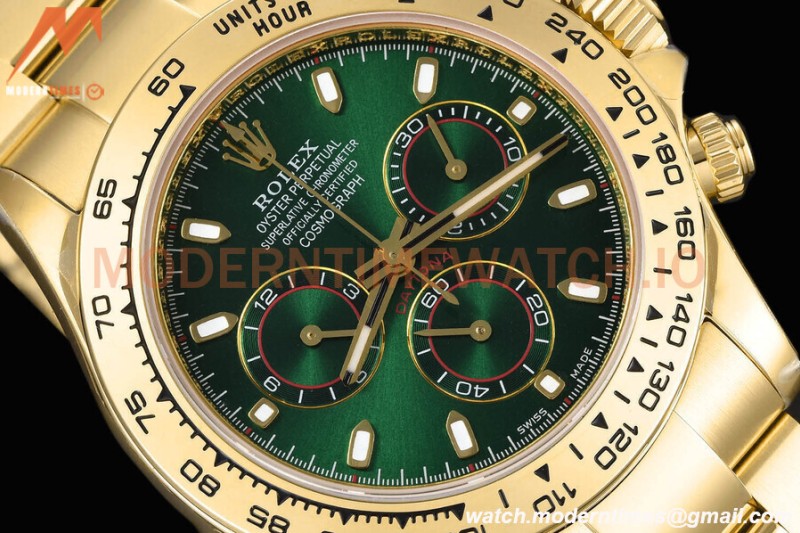 Rolex - Daytona 116508 40mm Tungsten Gain Weight YG/YG Green CTF DD4130