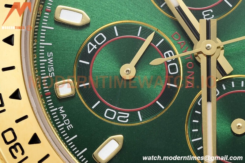 Rolex - Daytona 116508 40mm Tungsten Gain Weight YG/YG Green CTF DD4130