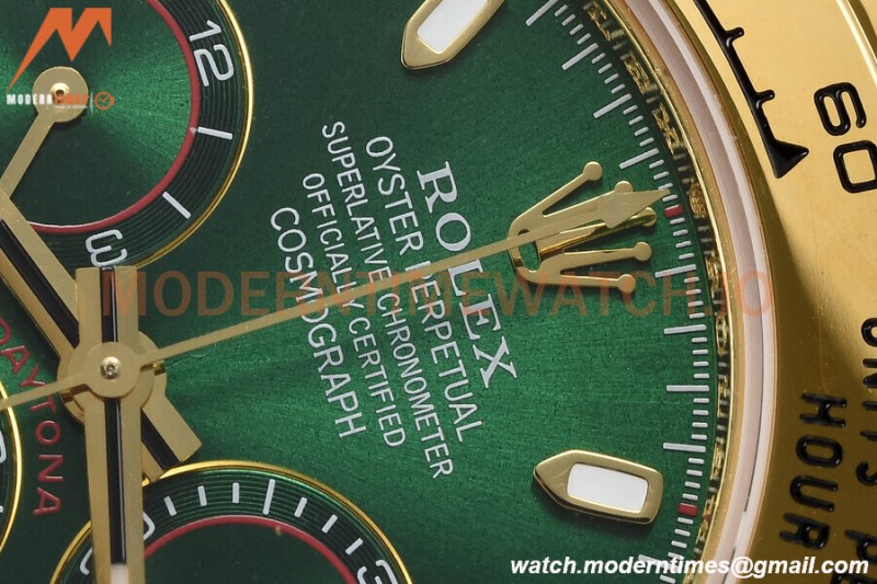 Rolex - Daytona 116508 40mm Tungsten Gain Weight YG/YG Green CTF DD4130