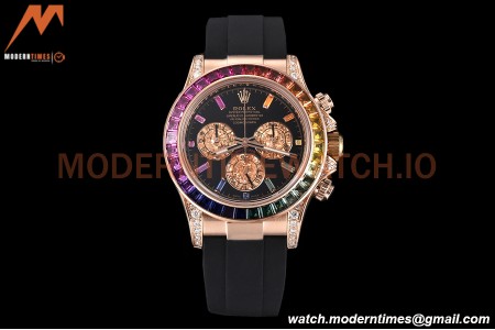 Rolex - Daytona 116595 RBOW 40mm Tungsten Gain Weight RG/RU Blk/Dia CTF DD4130