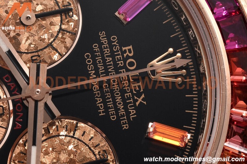 Rolex - Daytona 116595 RBOW 40mm Tungsten Gain Weight RG/RU Blk/Dia CTF DD4130