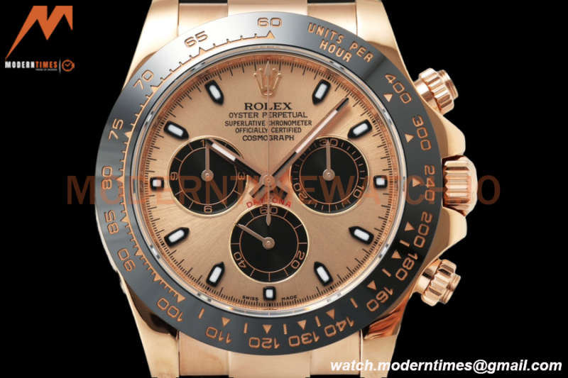 Rolex - Daytona 116515LN 40mm Tungsten Gain Weight Cer RG/RU Champ/Blk ZF SH4130