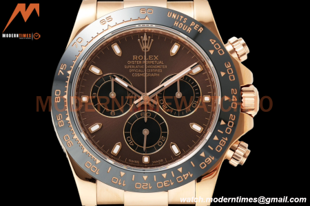 Rolex - Daytona 116515LN 40mm Tungsten Gain Weight Cer RG/RU Brn/Blk ZF SH4130