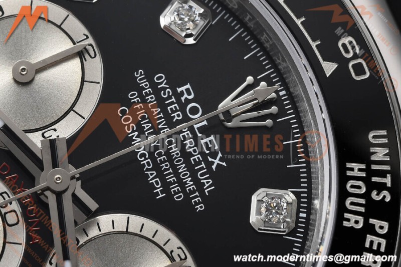 Rolex - Daytona 126519 40mm V2 Gain Weight CER/WG/RU Blk/Silv/Dia VSF DD4131