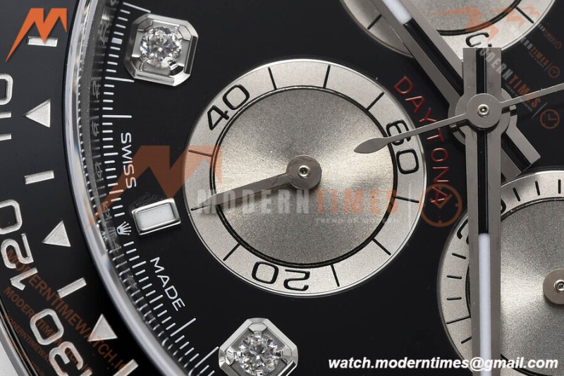 Rolex - Daytona 126519 40mm V2 Gain Weight CER/WG/RU Blk/Silv/Dia VSF DD4131