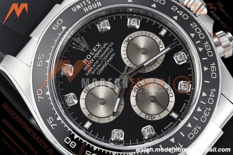 Rolex - Daytona 126519 40mm V2 Gain Weight CER/WG/RU Blk/Silv/Dia VSF DD4131
