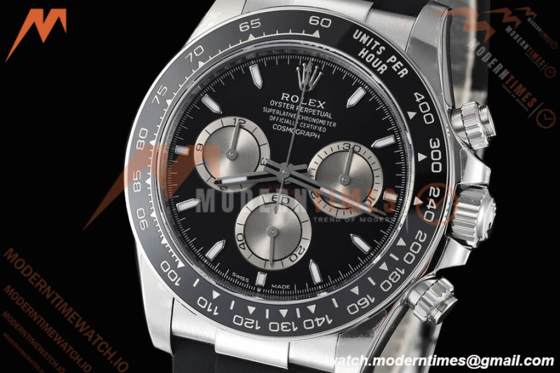 Rolex - Daytona 126519 40mm V2 Gain Weight CER/WG/RU Blk/Silv/Stk VSF DD4131