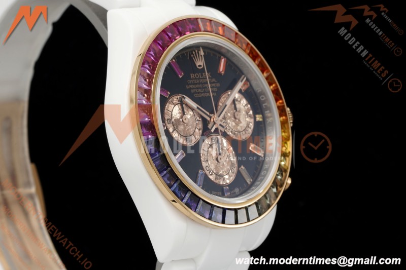 Rolex - Daytona Rainbow 40mm CER/CER Blk/Rbw Black Sonic DD4130