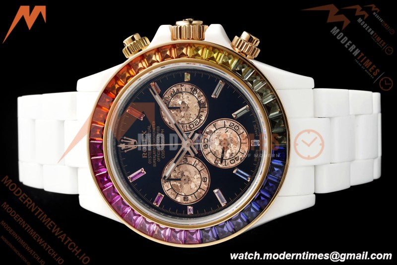 Rolex - Daytona Rainbow 40mm CER/CER Blk/Rbw Black Sonic DD4130