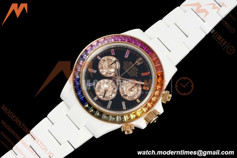 Rolex - Daytona Rainbow 40mm CER/CER Blk/Rbw Black Sonic DD4130