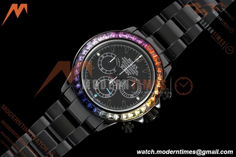 Rolex - Blaken Daytona Rainbow 40mm Diamond DLC/DLC Black/Stk Sonic DD4130