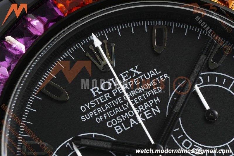 Rolex - Blaken Daytona Rainbow 40mm Diamond DLC/DLC Black/Stk Sonic DD4130