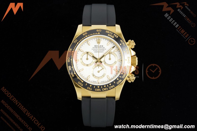 Rolex - Daytona 126518LN 40mm V10 Gain Weight CER/YG/RU Wht/Stk QF SH4131 | 롤렉스 - 데이토나 126518LN 40mm V10 게인 웨이트 CER/YG/RU 화이트/스틸 QF SH4131