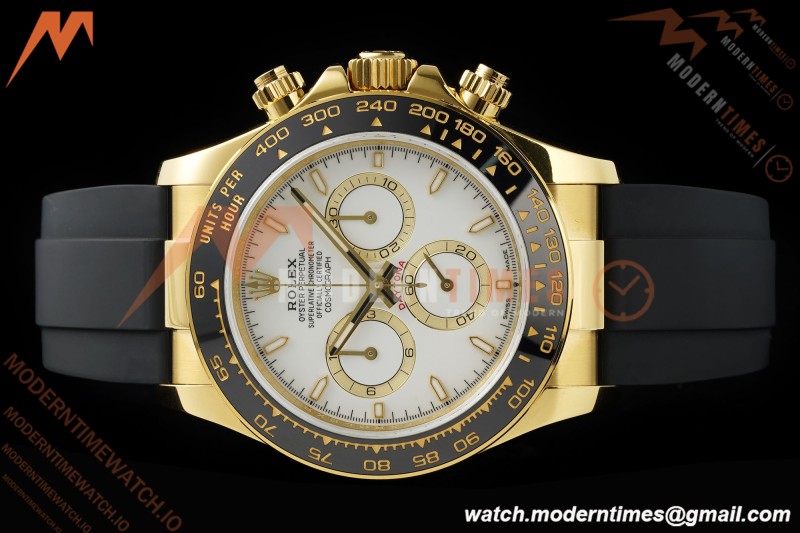 Rolex - Daytona 126518LN 40mm V10 Gain Weight CER/YG/RU Wht/Stk QF SH4131 | 롤렉스 - 데이토나 126518LN 40mm V10 게인 웨이트 CER/YG/RU 화이트/스틸 QF SH4131