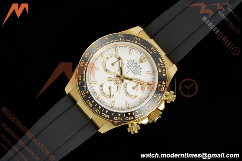 Rolex - Daytona 126518LN 40mm V10 Gain Weight CER/YG/RU Wht/Stk QF SH4131 | 롤렉스 - 데이토나 126518LN 40mm V10 게인 웨이트 CER/YG/RU 화이트/스틸 QF SH4131