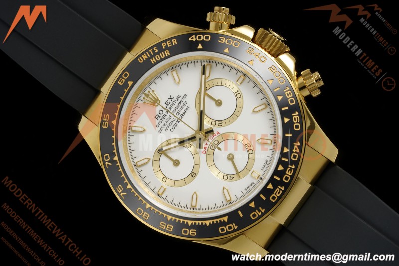 Rolex - Daytona 126518LN 40mm V10 Gain Weight CER/YG/RU Wht/Stk QF SH4131 | 롤렉스 - 데이토나 126518LN 40mm V10 게인 웨이트 CER/YG/RU 화이트/스틸 QF SH4131