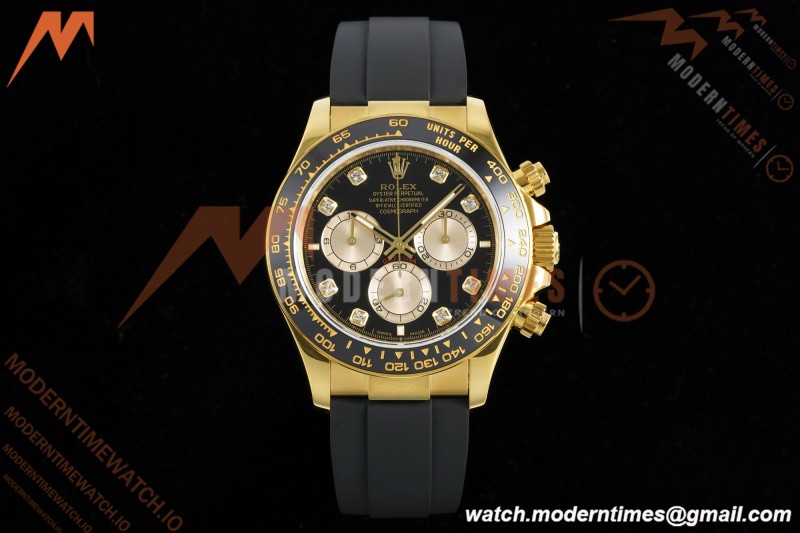 Rolex - Daytona 126518LN 40mm V10 Gain Weight CER/YG/RU Blk/Gold/Dia QF SH4131