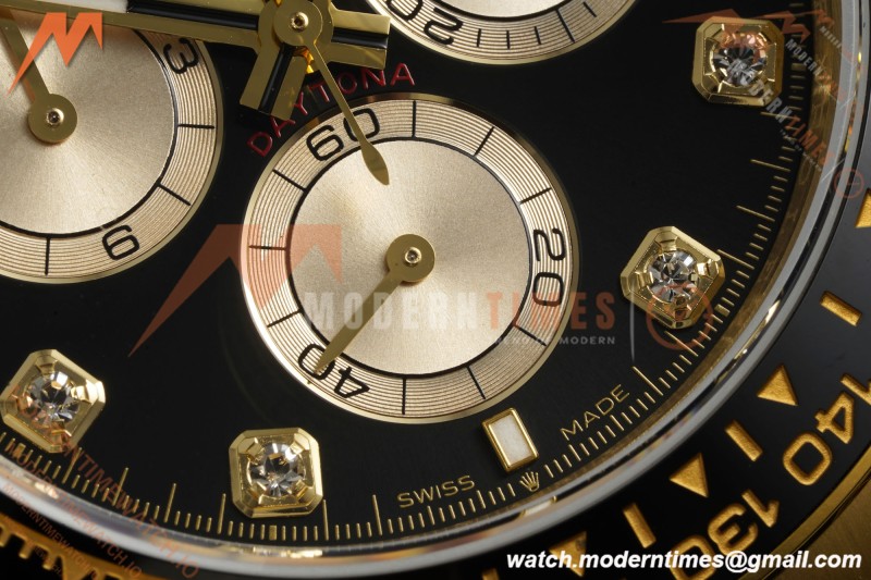 Rolex - Daytona 126518LN 40mm V10 Gain Weight CER/YG/RU Blk/Gold/Dia QF SH4131
