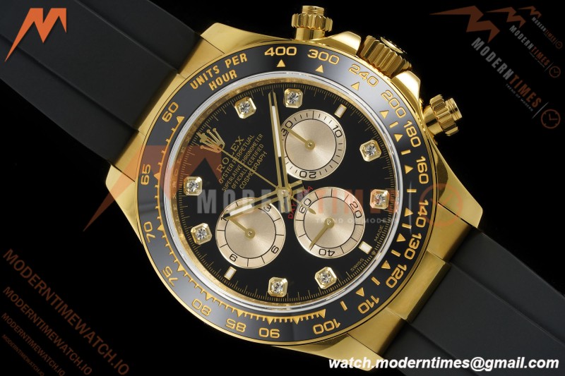Rolex - Daytona 126518LN 40mm V10 Gain Weight CER/YG/RU Blk/Gold/Dia QF SH4131