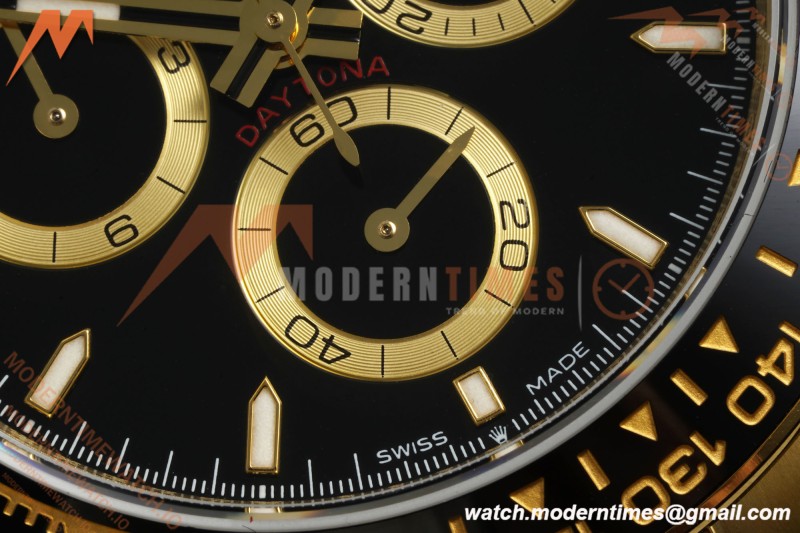 Rolex - Daytona 126518LN 40mm V10 Gain Weight CER/YG/RU Blk/Stk QF SH4131 | 롤렉스 - 데이토나 126518LN 40mm V10 게인 웨이트 CER/YG/RU 골드/Stk QF SH4131