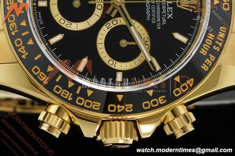 Rolex - Daytona 126518LN 40mm V10 Gain Weight CER/YG/RU Blk/Stk QF SH4131 | 롤렉스 - 데이토나 126518LN 40mm V10 게인 웨이트 CER/YG/RU 골드/Stk QF SH4131