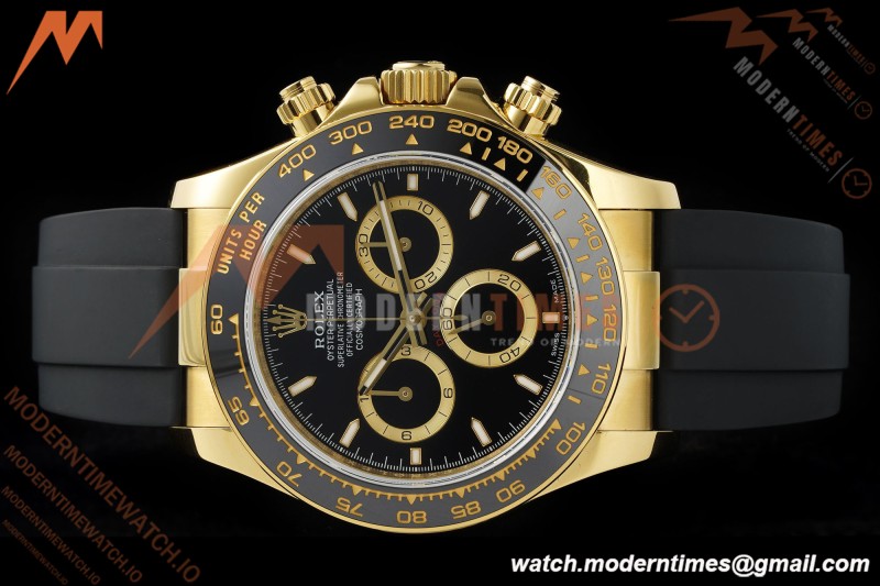 Rolex - Daytona 126518LN 40mm V10 Gain Weight CER/YG/RU Blk/Stk QF SH4131 | 롤렉스 - 데이토나 126518LN 40mm V10 게인 웨이트 CER/YG/RU 골드/Stk QF SH4131