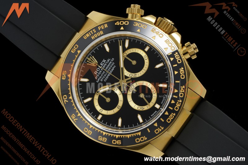 Rolex - Daytona 126518LN 40mm V10 Gain Weight CER/YG/RU Blk/Stk QF SH4131 | 롤렉스 - 데이토나 126518LN 40mm V10 게인 웨이트 CER/YG/RU 골드/Stk QF SH4131