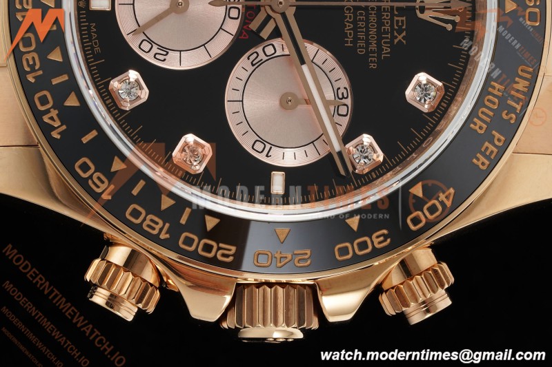 Rolex - Daytona 126515LN 40mm V10 Gain Weight CER/RG/RU Blk/RG/Dia QF SH4131