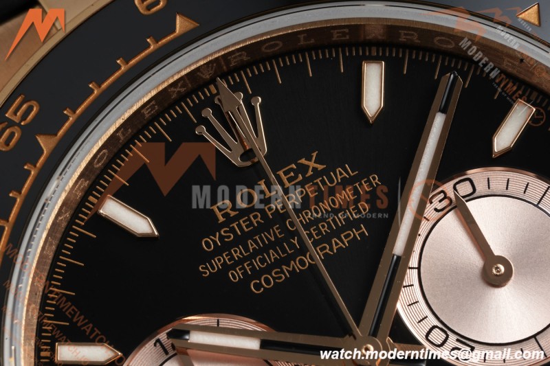 Rolex - Daytona 126515LN 40mm V10 Gain Weight CER/RG/RU Blk/RG/Stk QF SH4131 | 롤렉스 - 데이토나 126515LN 40mm V10 게인 웨이트 CER/RG/RU 블랙/RG/Stk QF SH4131