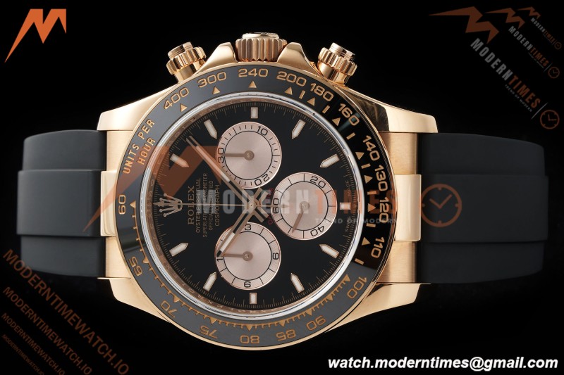 Rolex - Daytona 126515LN 40mm V10 Gain Weight CER/RG/RU Blk/RG/Stk QF SH4131 | 롤렉스 - 데이토나 126515LN 40mm V10 게인 웨이트 CER/RG/RU 블랙/RG/Stk QF SH4131