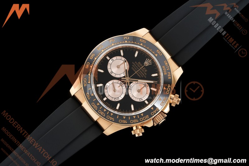 Rolex - Daytona 126515LN 40mm V10 Gain Weight CER/RG/RU Blk/RG/Stk QF SH4131 | 롤렉스 - 데이토나 126515LN 40mm V10 게인 웨이트 CER/RG/RU 블랙/RG/Stk QF SH4131