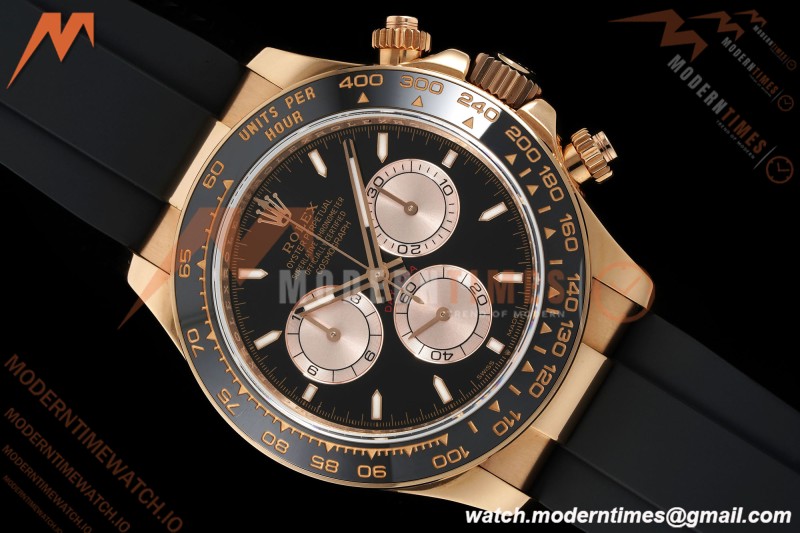 Rolex - Daytona 126515LN 40mm V10 Gain Weight CER/RG/RU Blk/RG/Stk QF SH4131 | 롤렉스 - 데이토나 126515LN 40mm V10 게인 웨이트 CER/RG/RU 블랙/RG/Stk QF SH4131