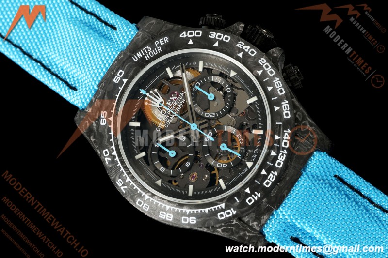 Rolex - Daytona Blaken 40mm CER 904L FC/NY Blk/Blu Skeleton GETF SA4130