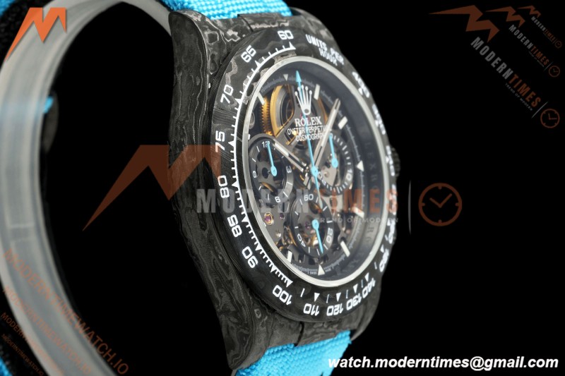 Rolex - Daytona Blaken 40mm CER 904L FC/NY Blk/Blu Skeleton GETF SA4130