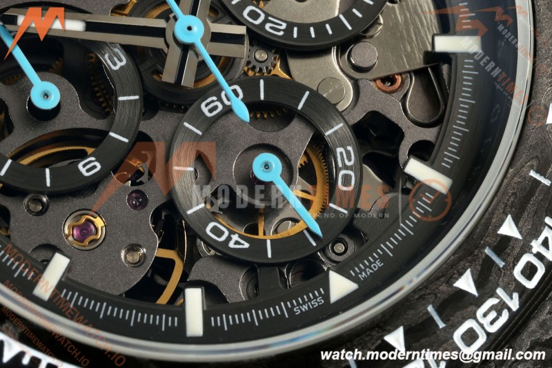 Rolex - Daytona Blaken 40mm CER 904L FC/NY Blk/Blu Skeleton GETF SA4130