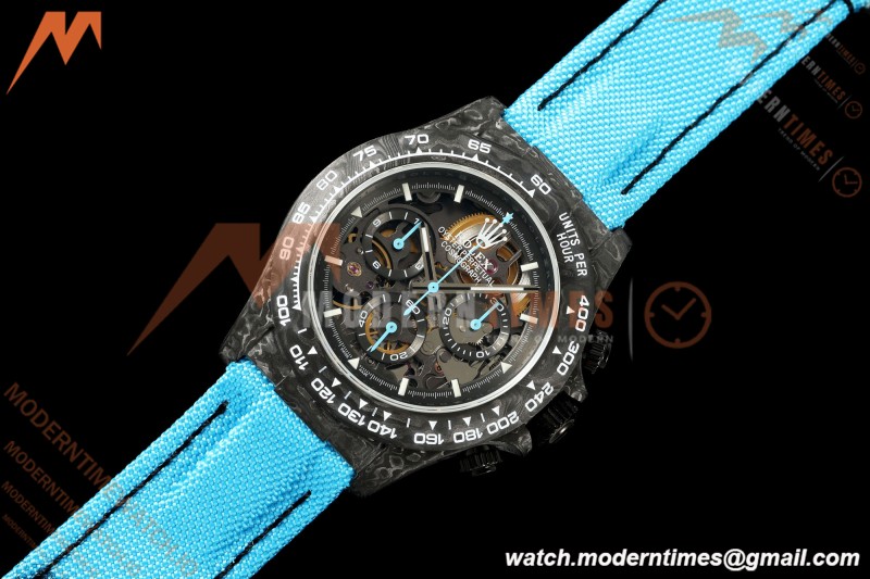 Rolex - Daytona Blaken 40mm CER 904L FC/NY Blk/Blu Skeleton GETF SA4130