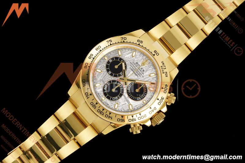 Rolex - Daytona 116508 40mm Tungsten Gain Weight YG/YG Meteorite Dial 3CF V2 SH4130