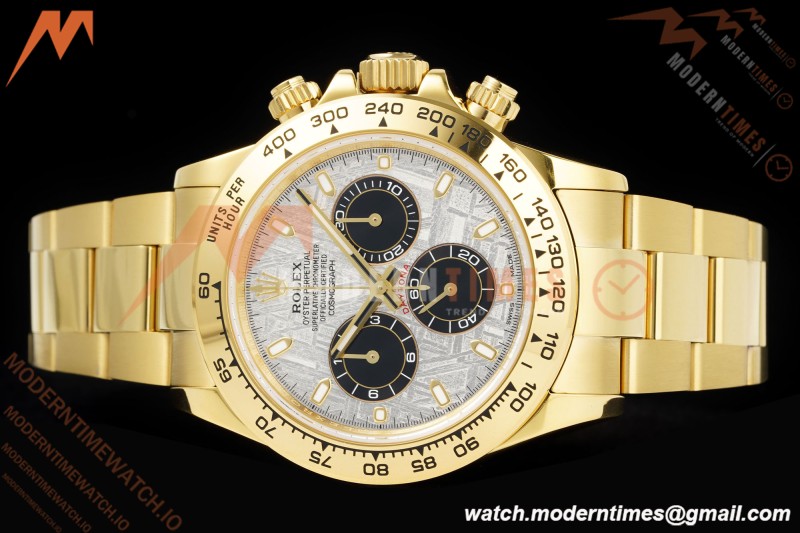 Rolex - Daytona 116508 40mm Tungsten Gain Weight YG/YG Meteorite Dial 3CF V2 SH4130