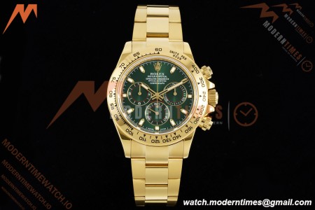 Rolex - Daytona 116508 40mm Tungsten Gain Weight YG/YG Green Dial 3CF V2 SH4130 | 롤렉스 - 데이토나 116508 40mm 텅스텐 게인 웨이트 YG/YG 그린 다이얼 3CF V2 SH4130