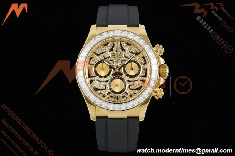 Rolex - Daytona 116588TBR 40mm Tungsten Gain Weight YG/RU Diamond Dial 3CF SH4130 | 롤렉스 - 데이토나 116588TBR 40mm 텅스텐 게인 웨이트 YG/RU 다이아몬드 다이얼 3CF SH4130