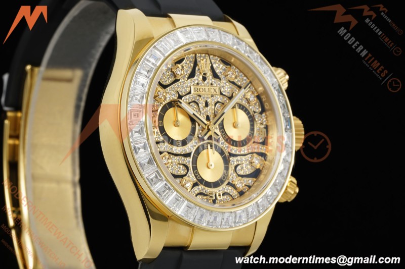 Rolex - Daytona 116588TBR 40mm Tungsten Gain Weight YG/RU Diamond Dial 3CF SH4130 | 롤렉스 - 데이토나 116588TBR 40mm 텅스텐 게인 웨이트 YG/RU 다이아몬드 다이얼 3CF SH4130