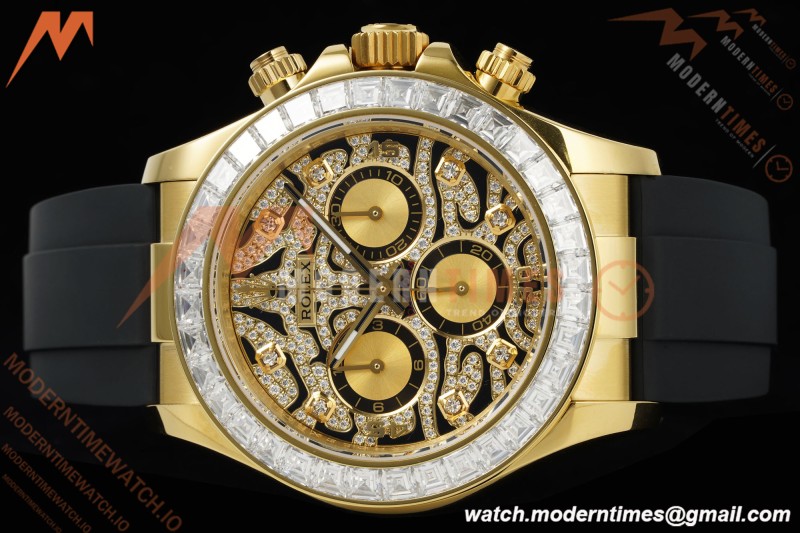 Rolex - Daytona 116588TBR 40mm Tungsten Gain Weight YG/RU Diamond Dial 3CF SH4130 | 롤렉스 - 데이토나 116588TBR 40mm 텅스텐 게인 웨이트 YG/RU 다이아몬드 다이얼 3CF SH4130