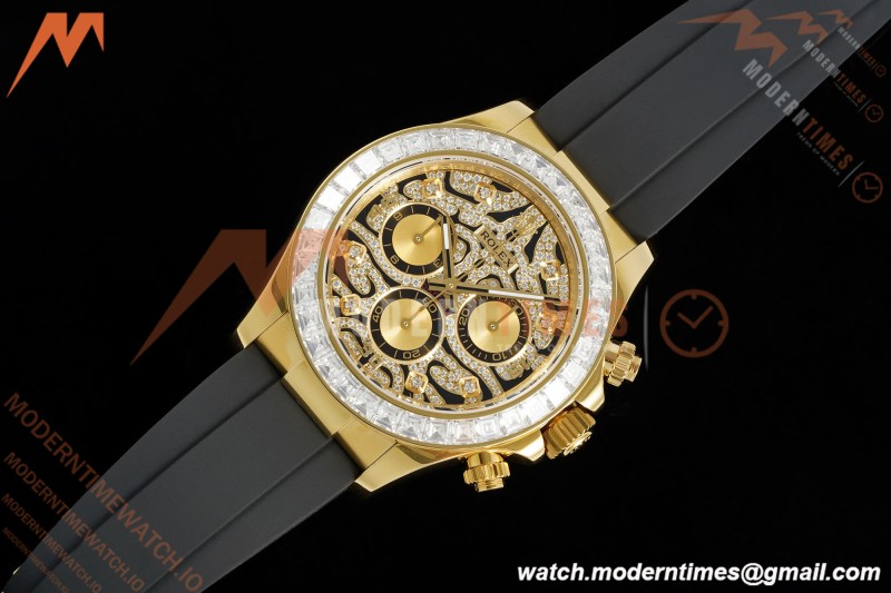 Rolex - Daytona 116588TBR 40mm Tungsten Gain Weight YG/RU Diamond Dial 3CF SH4130 | 롤렉스 - 데이토나 116588TBR 40mm 텅스텐 게인 웨이트 YG/RU 다이아몬드 다이얼 3CF SH4130