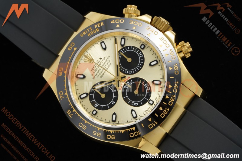 Rolex - Daytona 116518LN 40mm Tungsten Gain Weight YG/RU Champagne Dial 3CF V2 SH4130 | 롤렉스 - 데이토나 116518LN 40mm 텅스텐 게인 웨이트 YG/RU 샴페인 다이얼 3CF V2 SH4130