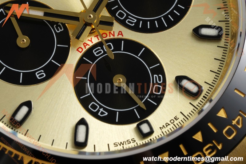 Rolex - Daytona 116518LN 40mm Tungsten Gain Weight YG/RU Champagne Dial 3CF V2 SH4130 | 롤렉스 - 데이토나 116518LN 40mm 텅스텐 게인 웨이트 YG/RU 샴페인 다이얼 3CF V2 SH4130