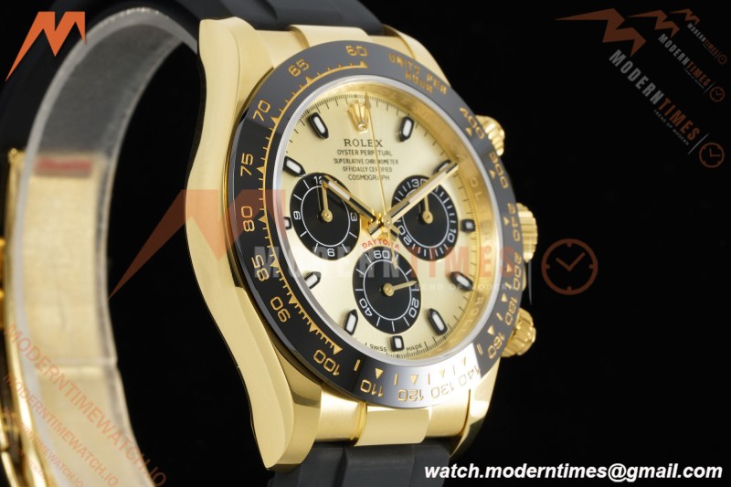 Rolex - Daytona 116518LN 40mm Tungsten Gain Weight YG/RU Champagne Dial 3CF V2 SH4130 | 롤렉스 - 데이토나 116518LN 40mm 텅스텐 게인 웨이트 YG/RU 샴페인 다이얼 3CF V2 SH4130